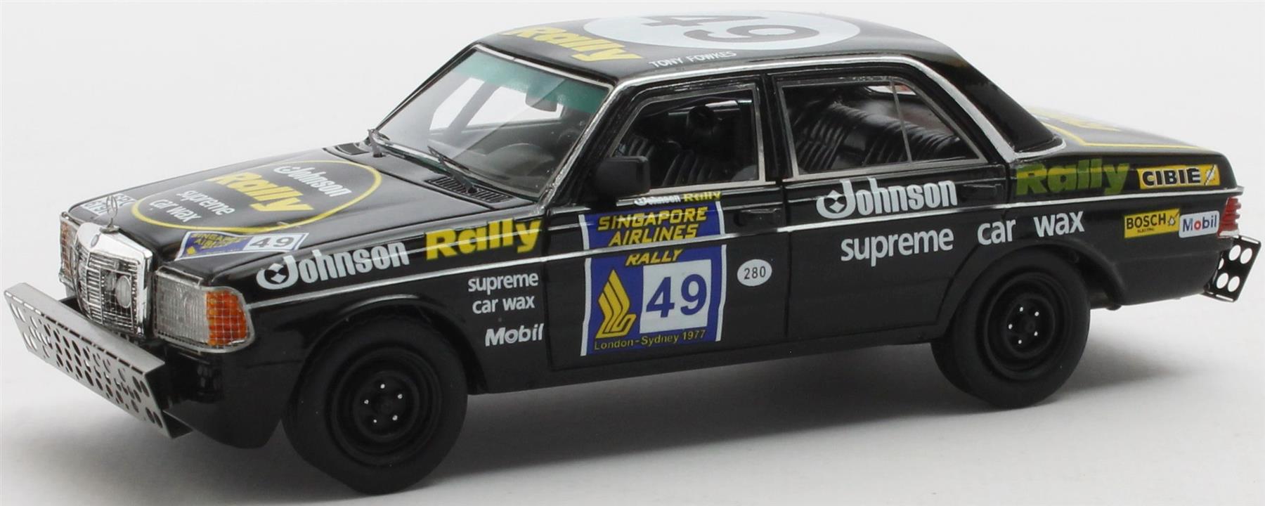 Matrix 1:43 Scale Mercedes Benz W123 280E London Sydney 3rd #49 1977