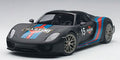 Autoart 1:12th Scale Porsche 918 Spyder Weissach Package
Black/Martini Livery 2013
