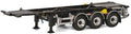 Wsi Container Chassis for Swopbody 3 ax Black  1:50 Scale