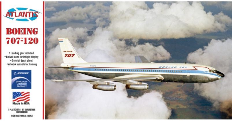 Atlantis kits 1:139 Scale Boeing 707 Boeing w/Prototype Markings