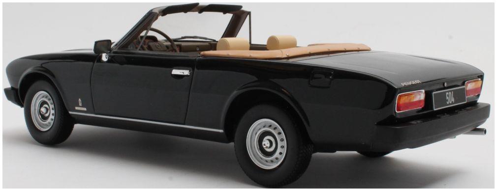 Cult 1:18 Scale Peugeot 504 Cabriolet 1983 Black