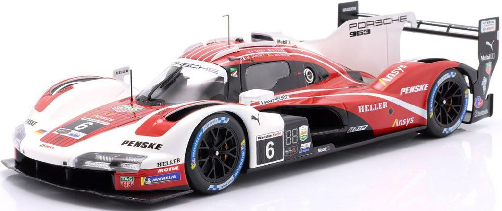 Ixo 1:18th Scale Porsche 963 #6 4th 24h Daytona 2024 Penske Motorsport Estre/Jaminet/Tandy/Vanthoor