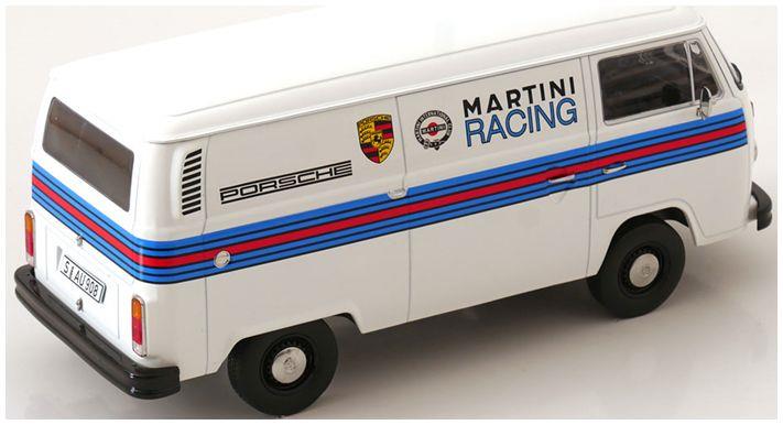 KK Scale 1:18th Scale VW T2b Delivery Van 1972 Porsche Martini Racing White