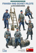 Miniart 49022 1/48th Scale Figure Set Finnish And Soviet Pilots (6)