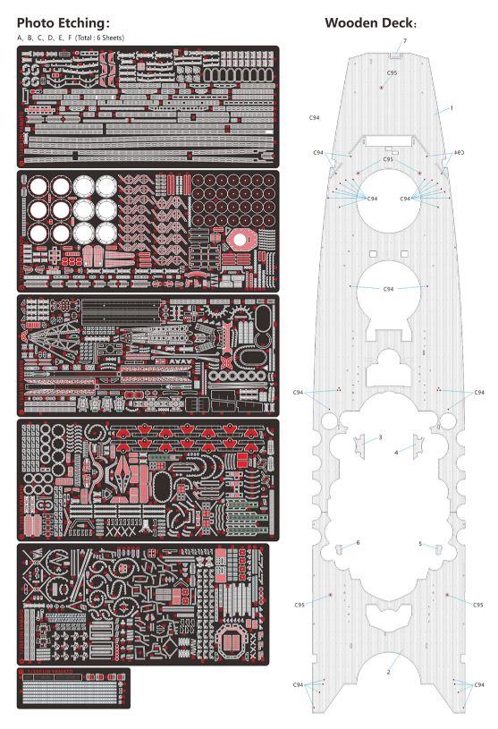 Very Fire BELBV350902DX 1/350 Scale  Japanese IJN Battleship Yamato DELUX VERSION