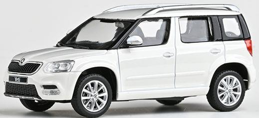 Abrex  1:43rd Scale Skoda Yeti FL 2013 White Candy