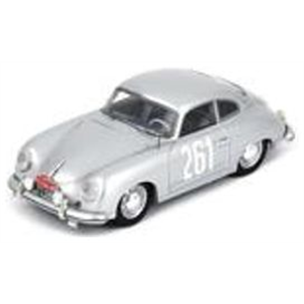 Spark 1:43 Scale Porsche 356 1500 #261 Monte Carlo Rally 1955 J. Vilreon/L. Carlin