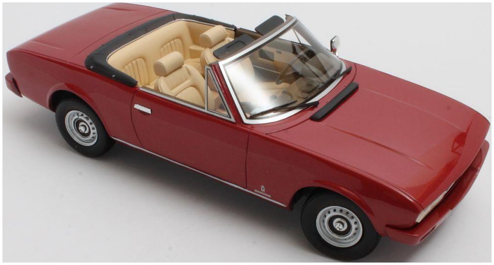 Cult 1:18 Scale Peugeot 504 Cabriolet 1983 Red Metallic