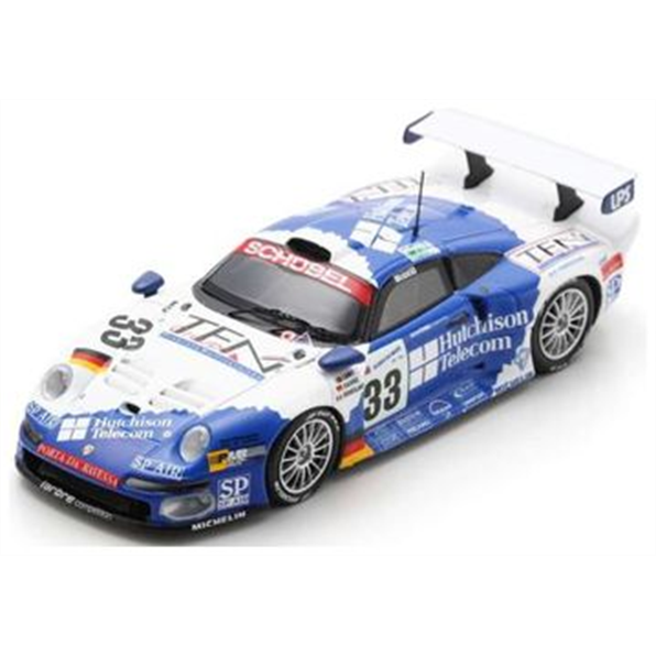 Spark 1:43 Scale Porsche 911 GT1 #33 Schubel Engineering 5th Le Mans 24H 1997 Goueslard/Lamy/Hahne