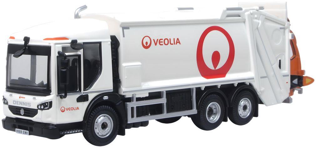 Oxford Diecast 1:76 Scale Veolia Dennis Eagle Olympus Refuse Truck