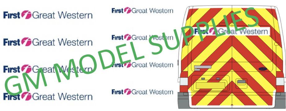 GM Model Supplies 1:76 Scale Transit SWB Decal Conversion Kit 'First Great Western (FGW)'