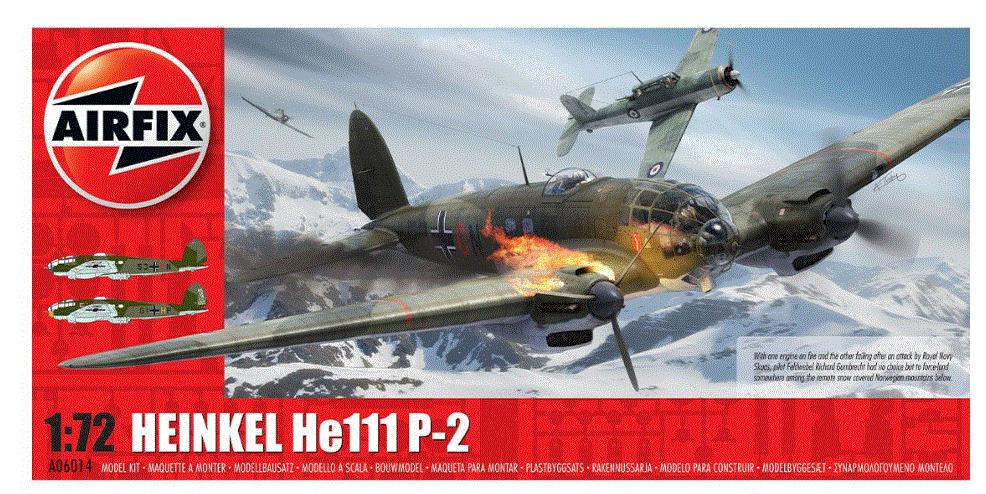 Airfix A06014 1/72 Scale German Luftwaffe Heinkel He111 P-2 Early War