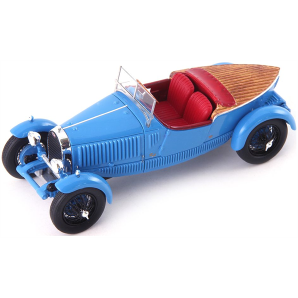 Autocult 1:43 Scale Bugatti Type 40 Boattail Speedster Blue