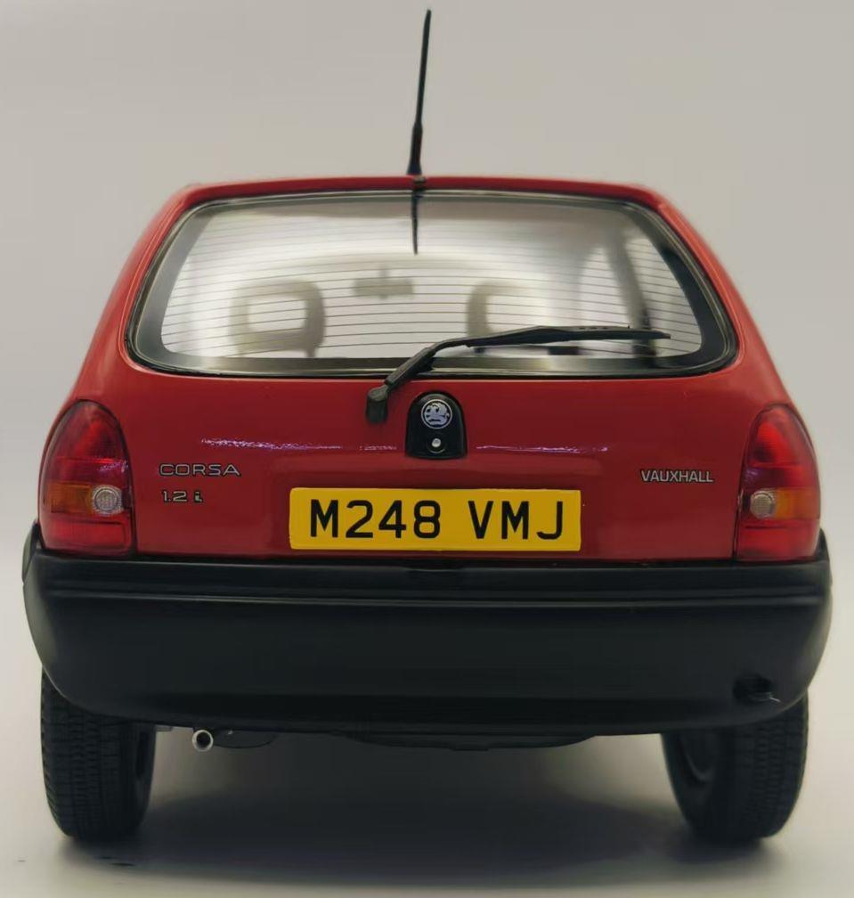Model Car Group 1:18th Scale Vauxhall Corsa Merit Red RHD UK Exclusive
