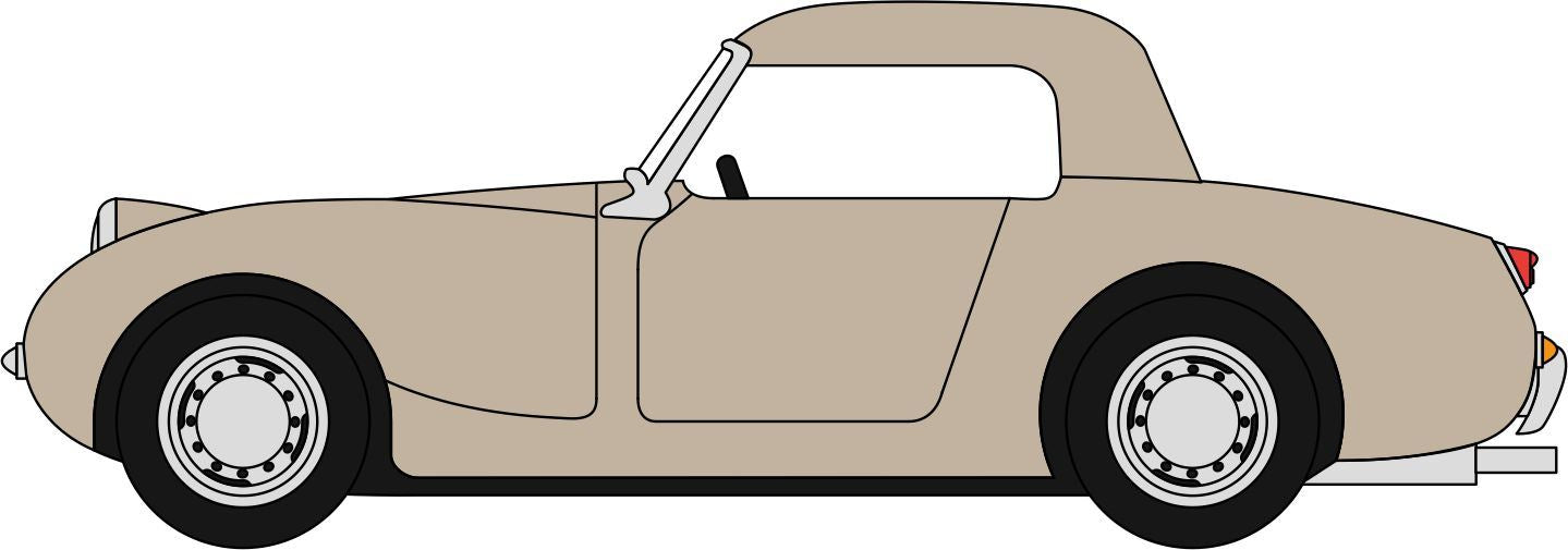 Oxford Diecast 1:76 Scale Austin Healey Frogeye Sprite Nevada Beige