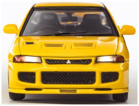 Whelart  1:64th Scale Mitsubishi EVO 3 Yellow - Light-Up!