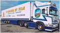WSi 1:50th Scale Scania R Highline CR20H 6x2 Twin Steer Reefer Trailer 3 Axle D'Hoine