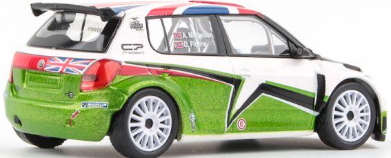 Abrex 1:43 Scale Skoda Fabia II FL S2000 2010 Skoda UK Mikkelsen Design 2011