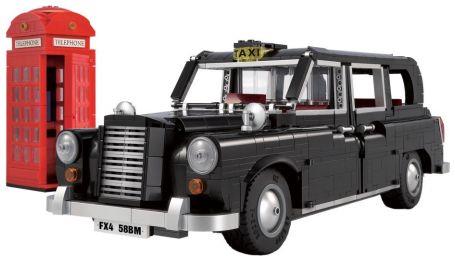 Cada   London Taxi and Telephone Box w/RC Function Brick Builder (1871 pcs)