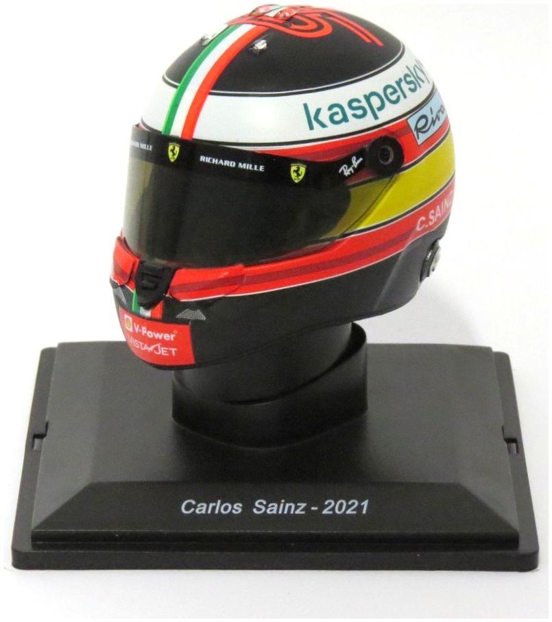 Atlas Editions 1:5th Scale Carlos Sainz - 2021 - Gran Premio d'Italia Ferrari F1 Helmet Collection