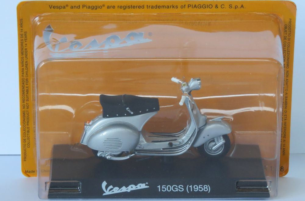 Atlas Editions 1:18 Scale Vespa 150 GS - 1958 Vespa Collection in 1:18