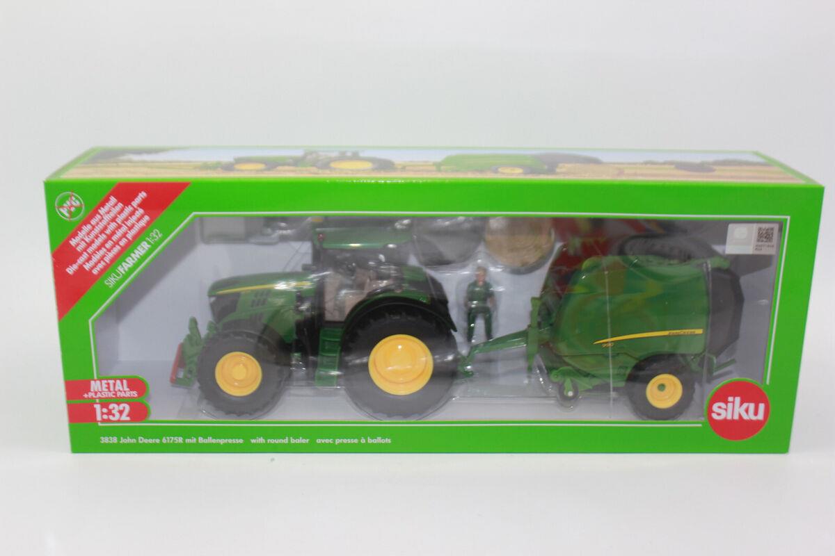 Siku 1:32 Scale John Deere 6175R Tractor w/Round Baler