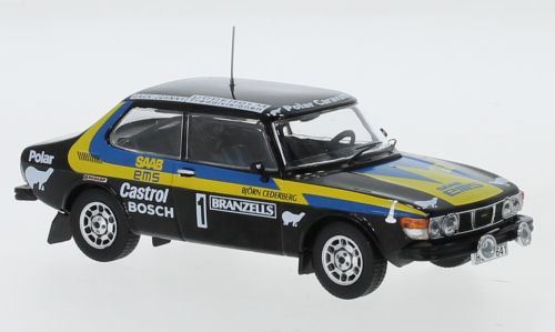 IXO 1:43 Scale Saab 99 EMS #1 Rallye Sweden 1977 P.Eklund B.Cederberg