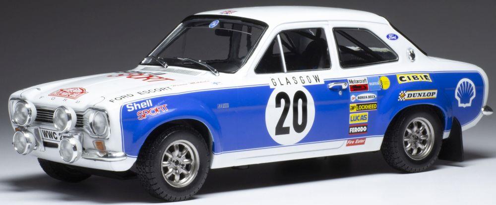 IXO 1:18 Scale Ford Escort MK I RS 1600 #20 Rally Monte Carlo 1973 H.Mikkola/J.Porter