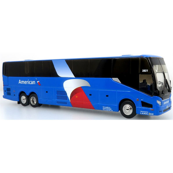 Iconic Replicas 1:87 Scale Prevost H3-45 Coach Landline/American Airlines