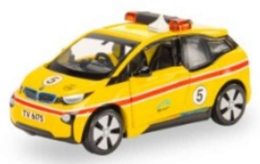Tiny Toys 1:64 Scale Toyota Rav4 Hong Kong Airport Airfield Patrol Vehicle Yellow
