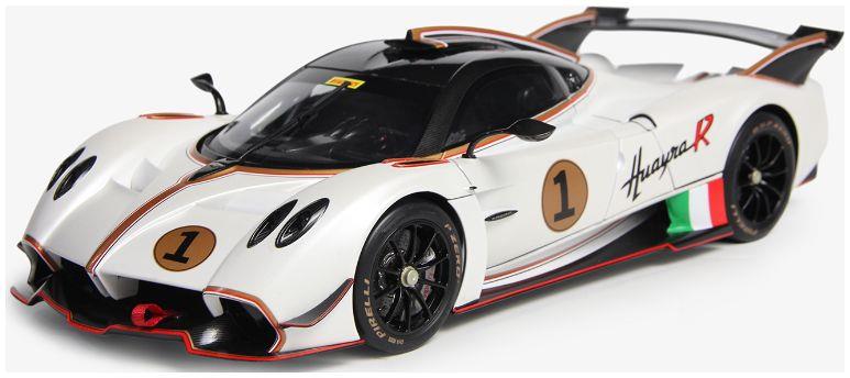 LCD Model 1:18 Scale Pagani Huayra R Pearl White