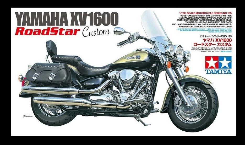 Tamiya 1/12 Scale Yamaha XV1600 Road Star Custom TAM14135