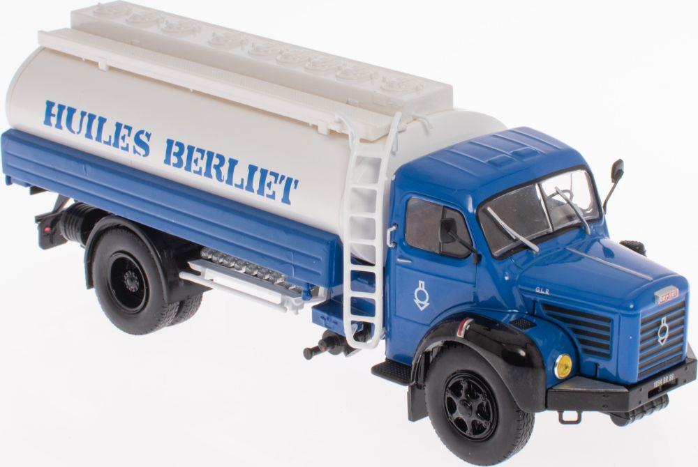 Atlas Editions 1:43 Scale Berliet GLR8 M2 Citerne - Blue / White 'Huiles Berliet' Berliet Trucks Collection