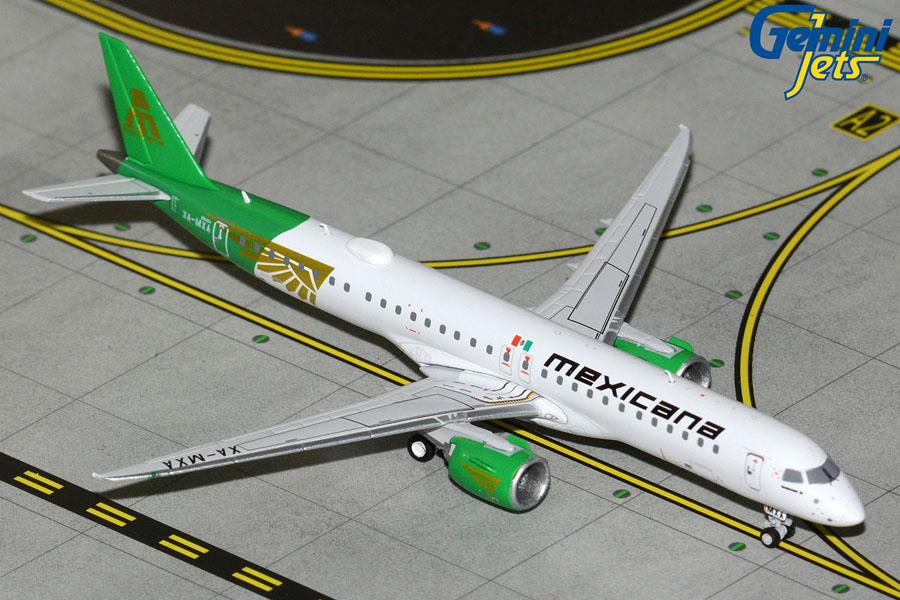 Gemini Jets 1:400th Scale E195-E2 Mexicana XA-MXA