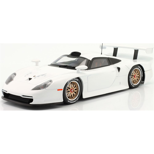 IXO 1:18 Scale Porsche 911 GT1 Street Version Plain Body Edition 1997 White