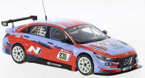 IXO 1:43 Scale Hyundai Elantra N TCR #830 24h Nurburgring 2021 M.Basseng/M.Lauck/M.Oestreich
