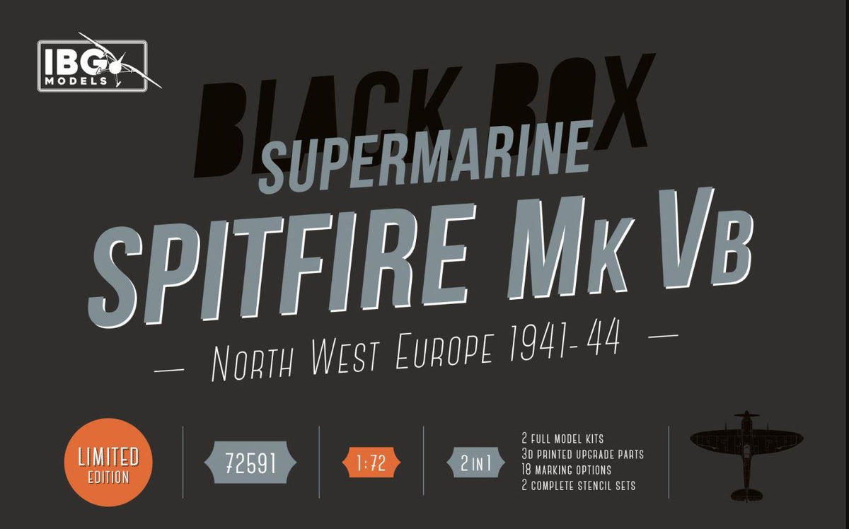 IBG 72591 1/72 Scale Supermarine Spitfire Mk Vb North West Europe 1941-44 Black Box Limited Edition