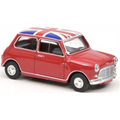 Norev 1:54 Scale Mini Cooper S Tartan Red w/Flag on Roof 1964 Mini Jet