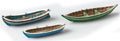 Artitec H0 Scale Old Fashion Rowboats (3 Pieces) 1:87 Ready-Made, Painted