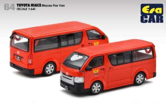 Era Car 1:64 Scale Toyota Hiace Macao Fire Van Red
