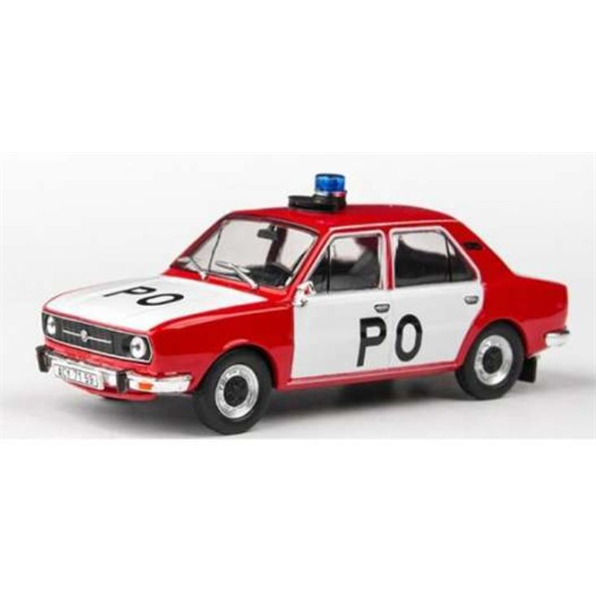 Triple 9 1:18 Scale Skoda 105L Fire Brigade Red/White 1976