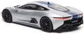 Almost Real 1:18 Scale Jaguar C-X75 2013 Lightning Silver w/Gloss Blue Stripes