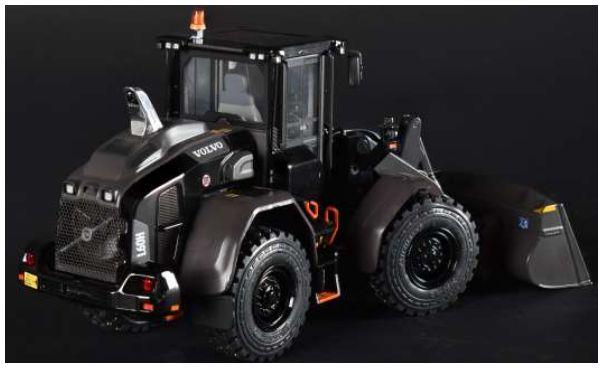 AT Collections 1:32 Scale Volvo L60H Wheel Loader Limited Black Edition w/Bucket on Michelin 20-5 R25 XHA2