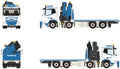 WSI  1:50th Scale DAF XD SL Riged Flatbed Truck 8x2 Tag Axle w/Palfinger PK 480 TEC van Hameren B.V.