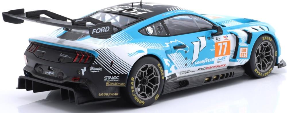 IXO 1:18th Scale Ford Mustang GT3 #77 24h Le Mans 2024 Proton Competition Barker/Hardwick/Robicho