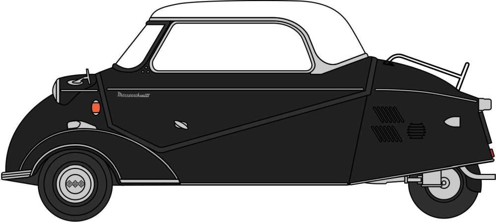 Oxford Diecast 1:18 Scale Messerschmitt KR200 Bubble Top Black