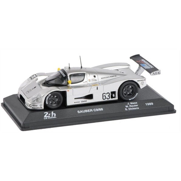 Atlas Editions 1:43 Scale Sauber (Mercedes Benz) C9/88 1989 1989 #63 Mass/Reuter/Dickens - Le Mans Collection