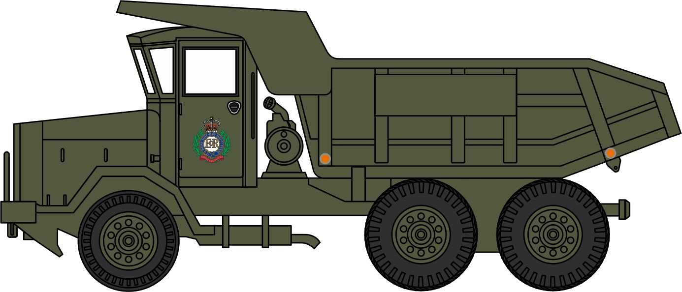 Oxford Diecast 1:76 Scale Barford Dumper Truck Aveling Royal Engineers