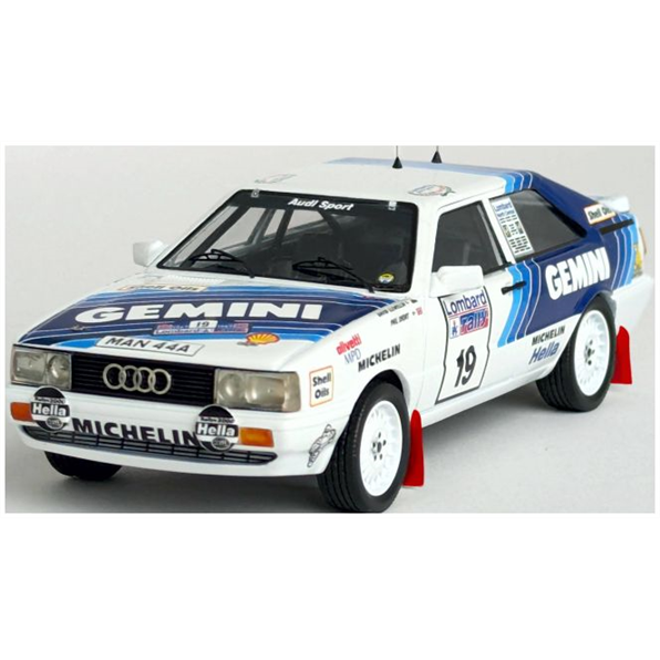 Trofeu 1:43 Scale Audi Coupe Quattro 6th RAC Rally 1987 David Llewellin/Phil Short