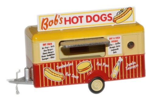 Oxford Diecast 1:76 Scale Mobile Trailer - Bob's Hot Dogs